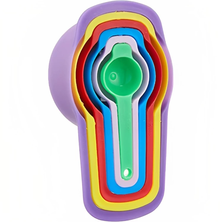 طقم ملاعق قياس، 6 قطع - متعدد الالوان